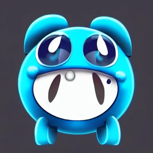 Image similar to the most cutest adorable happy picture of a blue ball face, key hole on blue ball, locklegion, key hole in face, keyhole covering the face, oversized keyhole, lock for face, keyhole faceial movement, chibi style, wooperlock, wooper lock, black keyhole face, adorably cute, enhanched, deviant adoptable, digital art Emoji collection