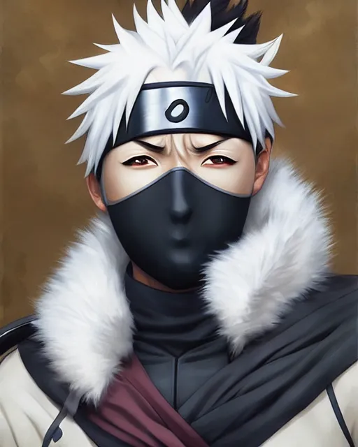 Naruto Kakashi sensei (black) - @brentthecreator gallery - Digital Art,  People & Figures, Animation, Anime, & Comics, Anime - ArtPal