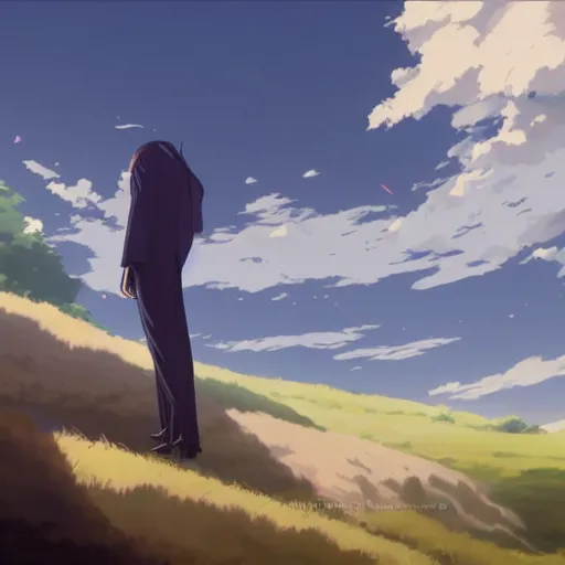 Prompt: sir reverend minister thomas bayes floating in statistics, poster art by makoto shinkai, featured on pixiv, environmental art, official art, anime, movie poster