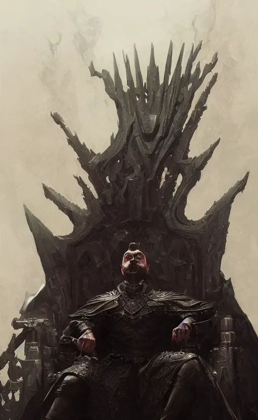 Prompt: « beautiful hyperrealistic portrait of dark lord on the throne by greg rutkowski, very detailed, trending on artstation, unreal engine »