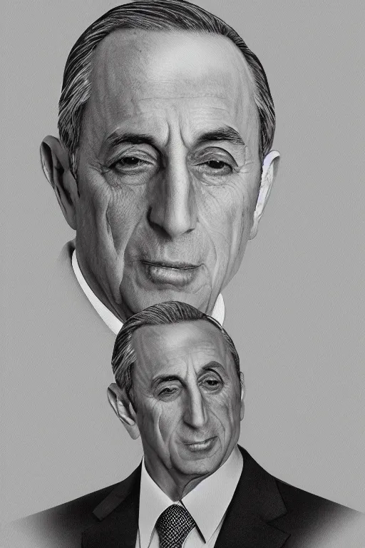 Image similar to marcelo rebelo sousa president of portugal portrait, realistic, 4 k, photo realism, black and white, perfect face