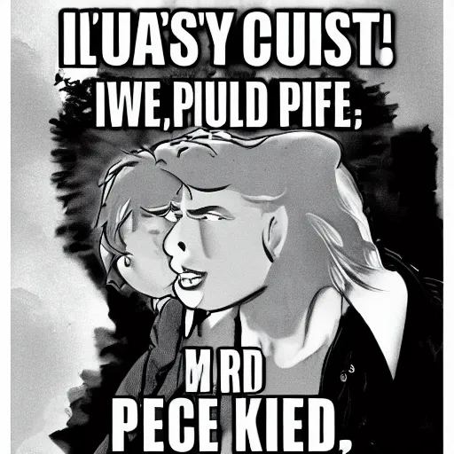 Prompt: Listen up Listen up Here we go (here we go) It's a fucked up world (world) A fucked up place (place) Everybody's judged by their fucked up face Fucked up dreams (dreams) Fucked up life (life) A fucked up kid with a fucked up knife Fucked up moms (moms) And fucked up dads (dads) A fucked up cop with a fucked up badge Fucked up job (job) with fucked up pay And a fucked up boss is a fucked up day Fucked up press And fucked up lies (lies) While Lethal's in the back with the fucked up eyes