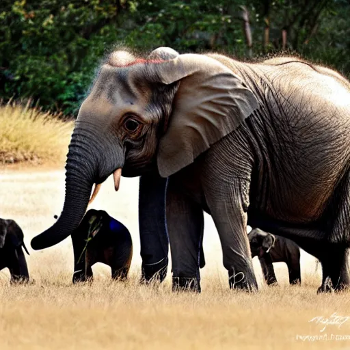 Image similar to a Elephant-Pug Hybrid, A Elephant that looks like a pug, huge tusks, afternoon hangout, good times photograph, candid