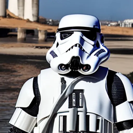 Image similar to stormtrooper wearing a bikini