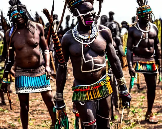Image similar to zulu tribal warrior