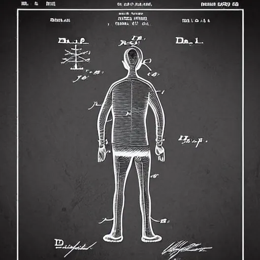 Image similar to patent drawing of the body of gru. despicable me.