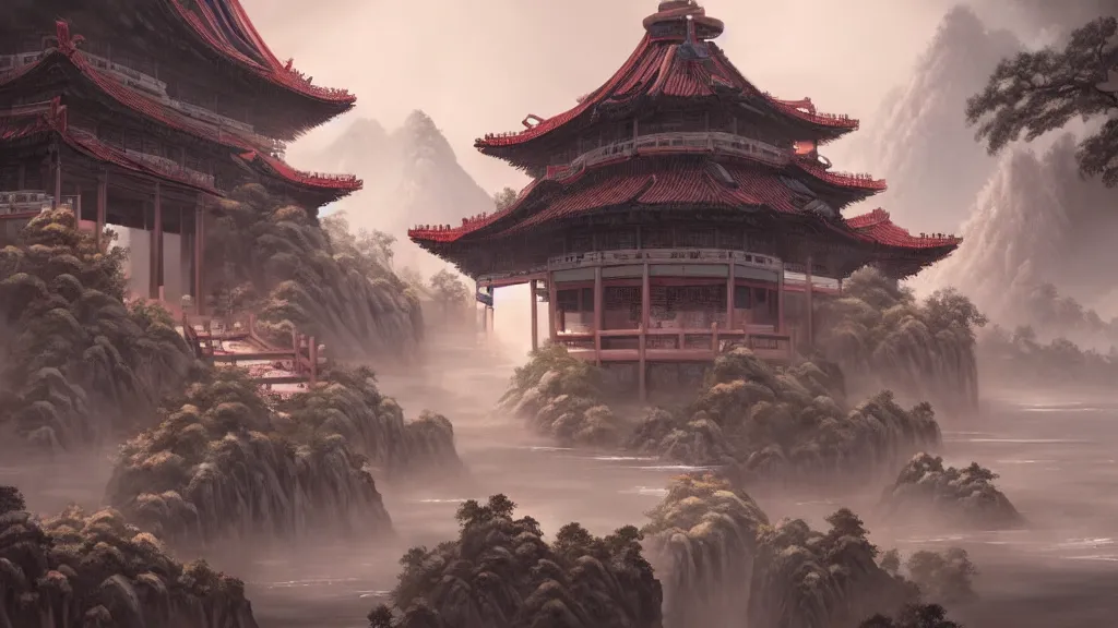 Image similar to beautiful painting of ancient china, unreal engine, ross tran, cinematic, intricate detail