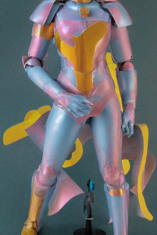 Prompt: studio portrait of lawful good colorful female holy mecha paladin absurdly beautiful, elegant, young sensual graceful woman, sculpture by auguste rodin
