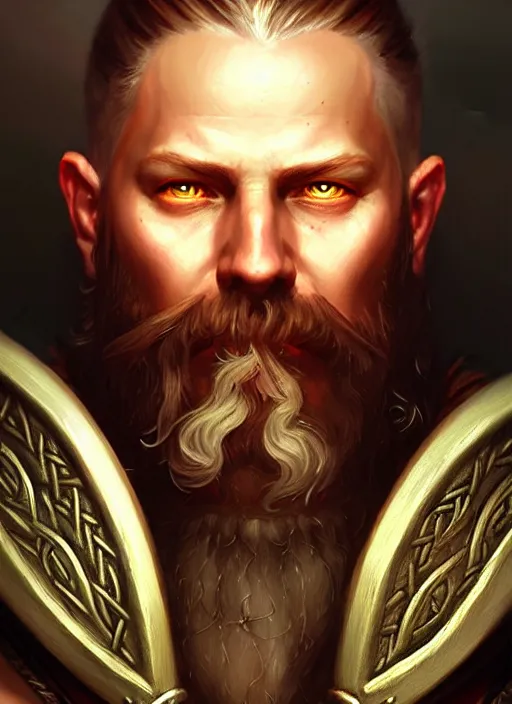 Prompt: a _ fantasy _ style _ portrait _ painting _ of viking rpg dnd oil _ painting _ unreal _ 5 _ daz. _ rpg _ portrait _ extremely _ detailed _ artgerm _ greg _ rutkowski _ greg