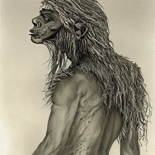 Image similar to Marjorie Taylor Green as a Neanderthal, ultra detailed