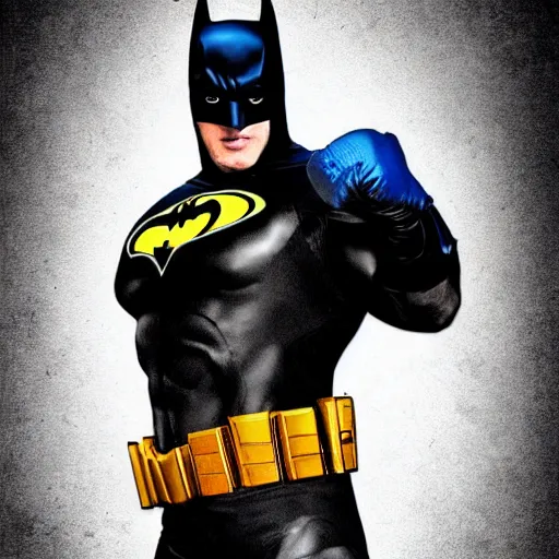 Image similar to Sylvester Stallone as Batman, photo, digital art