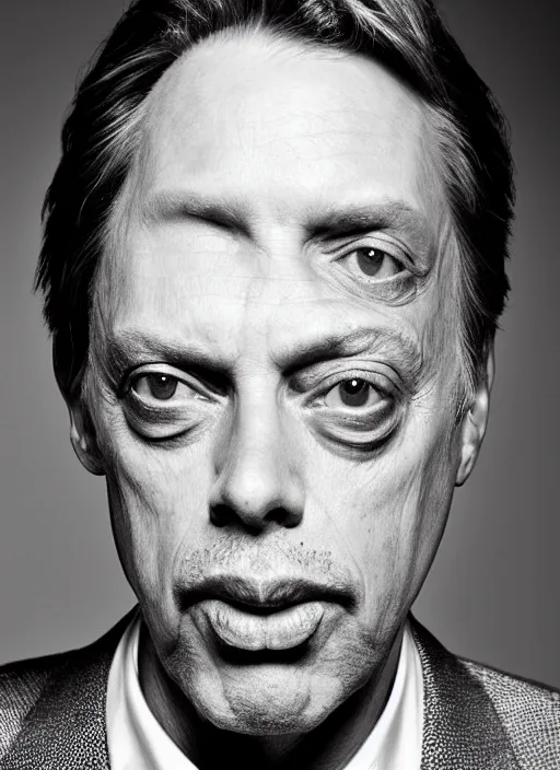 Image similar to portrait of beautiful female steve buscemi by mario testino, headshot, detailed, award winning, sony a 7 r