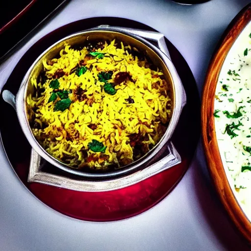 Prompt: high resolution photo of biryani, michelin star, very tasty, food photography, instagram, trending