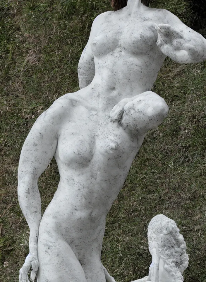 Prompt: intrincate carrara white marble mossy statue of Ancient Oblivium Object made by Kris Kuksi and HR Giger and Lois Greenfield