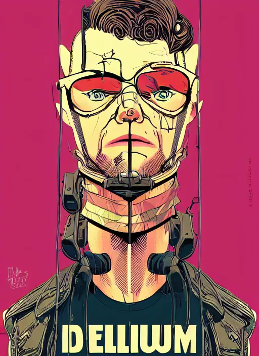 Prompt: highly detailed delirium face portrait by petros afshar, tom whalen, laurie greasley, war face by tristan eaton