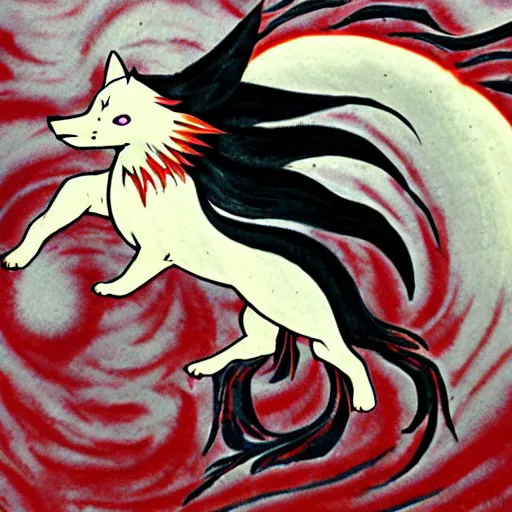 Image similar to amaterasu from okami