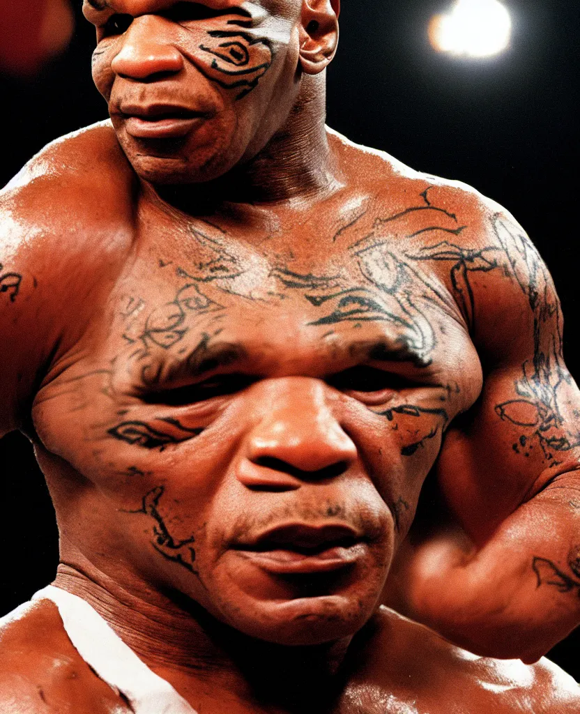 Image similar to photo portrait of Mike Tyson