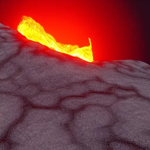 Prompt: a lava planet