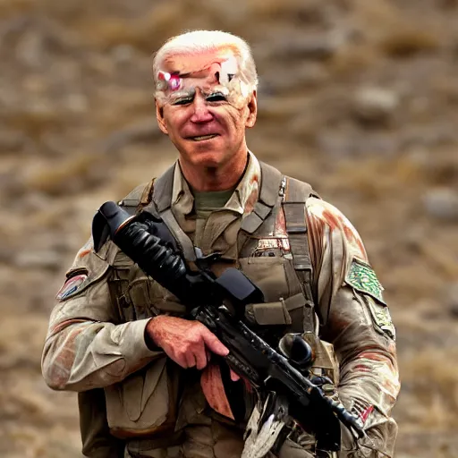 Prompt: joe biden as chris kyle american sniper