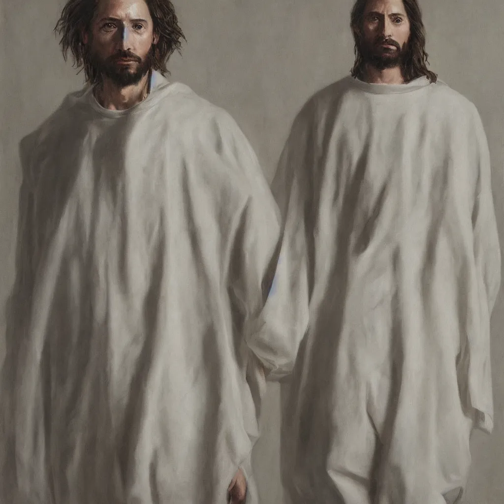 prompthunt: a full body lookbook portrait of modern - day jesus