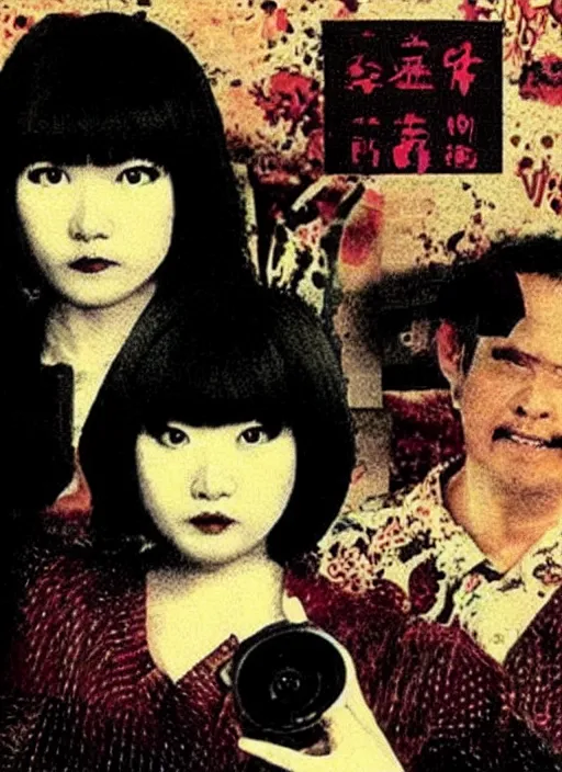 Image similar to Still frame promo photo from scene from the retro Twin Peaks Japanese horror soap opera, retro haze, a feaver dream by Nobuhiko Obayashi & David Lynch