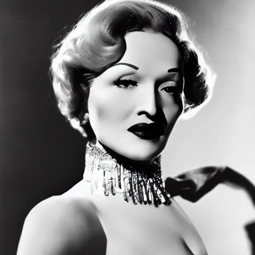 Prompt: Marlene Dietrich by George Hurrell.