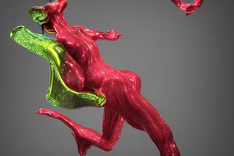 Image similar to Painful pleasures by Lynda Benglis, octane render, 4k, 8k