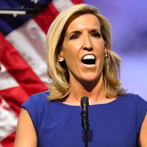 Prompt: laura ingraham snorting coke