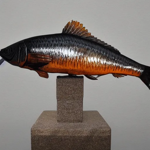 Image similar to fish, but it is a beautiful statue