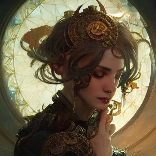 Image similar to a melanocetus johnsonii, bleeding, d & d, fantasy, intricate, elegant, highly detailed, digital painting, artstation, concept art, smooth, sharp focus, illustration, art by artgerm and greg rutkowski and alphonse mucha