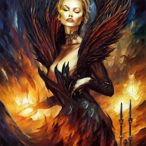 Prompt: darkness monster by arthur adams, charlie bowater, leonid afremov, chiho ashima, karol bak, david bates, tom chambers