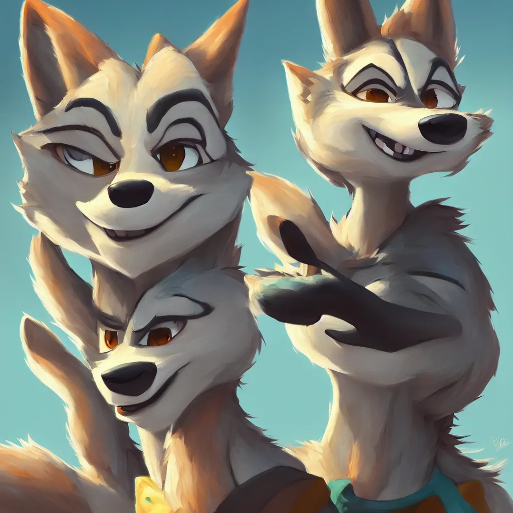 Image similar to oil painting of anthropomorphic female wolf in the style of zootopia female fursona furry furaffinity 4 k, deviantart, furry art fursona ar