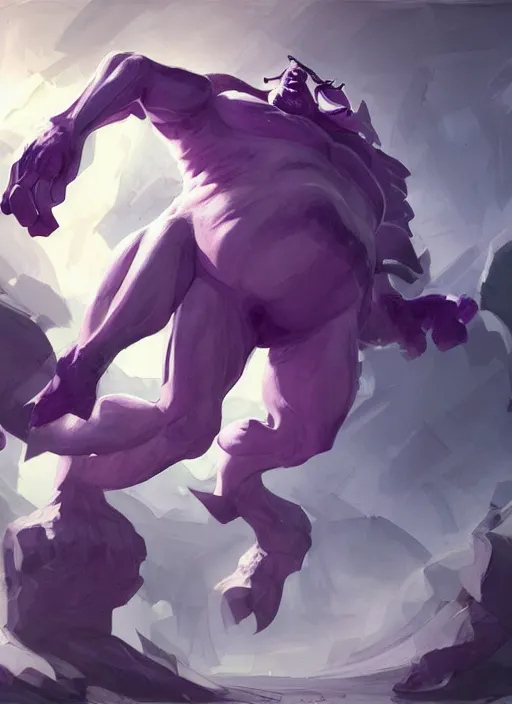 Prompt: a fat centaur wearing a dark purple suit, elegant, digital painting, concept art, smooth, sharp focus, illustration, from StarCraft by Ruan Jia and Mandy Jurgens and Artgerm and William-Adolphe Bouguerea
