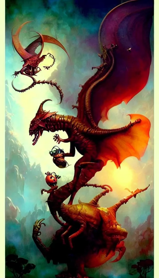 Image similar to exquisite imaginative friendly weird magic creature poster art humanoid colourful movie art by : : weta studio tom bagshaw james jean frank frazetta