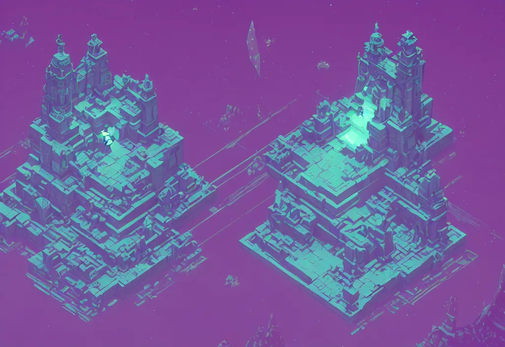 Image similar to throne isometric magicavoxel bloodborne no mans sky, vaporwave, cinematic lighting, 4 k