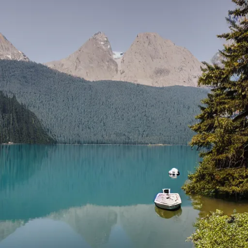 Image similar to A serene photo of a mountain blue lake and a boat, OM-D E-M5 Mark III | M.Zuiko Digital ED 12–40mm F2.8 PRO | 1/50sec | F9 | ISO64