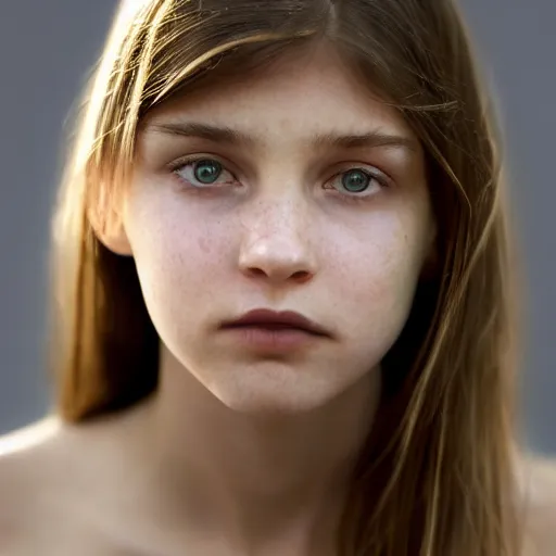 Prompt: photographic Close-up face of a extremely beautiful girl with clear eyes and light brown hair , high light on the left,non-illuminated backdrop, illuminated by a dramatic light, Low key lighting, light dark, High constrast, dramatic , steve mccurry, Lindsay Adler, norman rockwell, craig mulins ,dark background, high quality,photo-realistic, 8K,-H 704