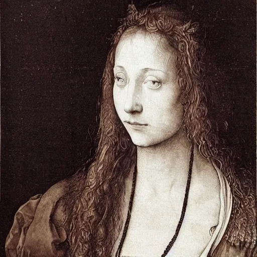 Image similar to photo of young woman by albrecht durer
