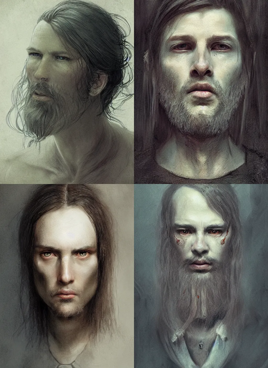 Prompt: portrait of a gobelin with long hairs in alan lee and marc simonetti and emil melmoth style , cinematic lighting