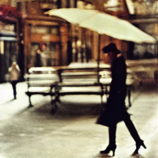 Prompt: a real photo example of saul leiter's work