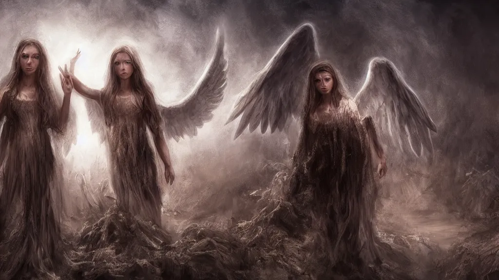 Prompt: biblically accurate angels, full of eyes, Hyper realistic, photorealistic, concept art, horror, eldritch, 8K, concept art, DSLR, filmic, HDR, hyperrealism, Unreal Engine, volumetric lighting, Darkart