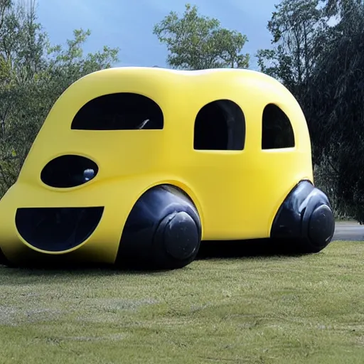 Image similar to banana shaped car