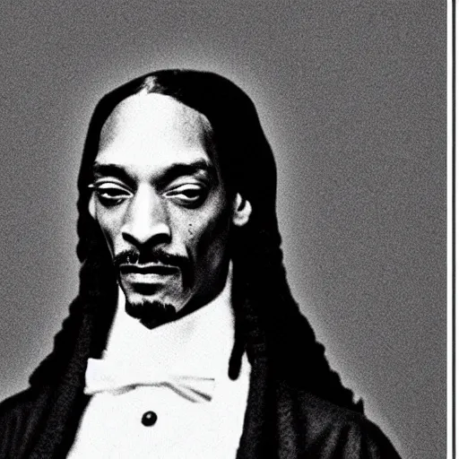 Prompt: photo of snoop dogg from year 1800