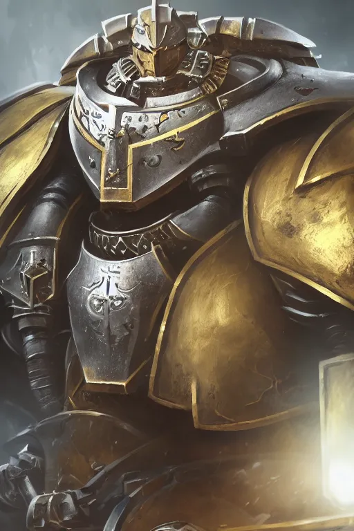 Image similar to armor portrait heros warhammer 4 0 k horus heresy fanart - the primarchs emperor by johannes helgeson animated with vfx concept artist & illustrator global illumination ray tracing hdr fanart arstation zbrush central hardmesh 8 k octane renderer comics stylized