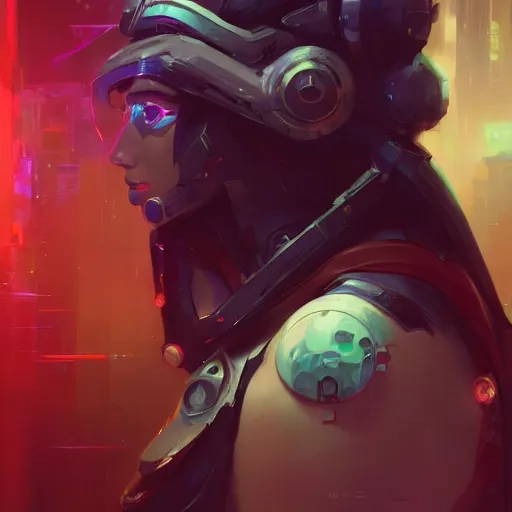 Prompt: portrait, cyberpunk concept art by pete mohrbacher and artgerm and wlop and greg rutkowski and deathburger, digital art, highly detailed, intricate, sci-fi, sharp focus, Trending on Artstation HQ, deviantart, unreal engine 5, 4K UHD image