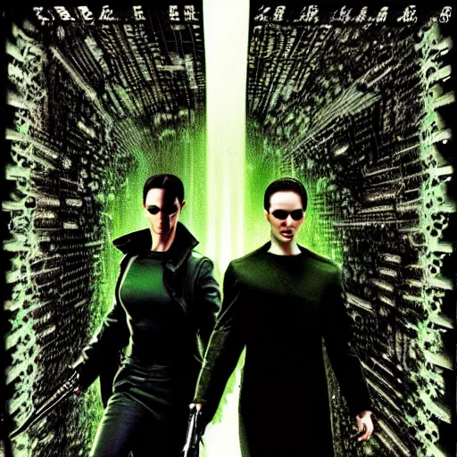 Image similar to the matrix artwork