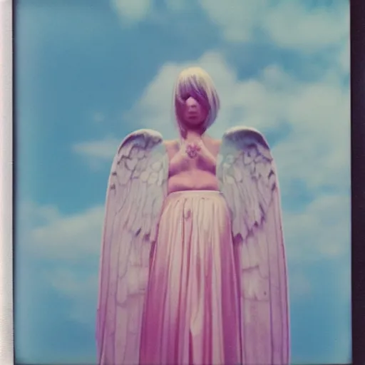 Image similar to seraphim, polaroid, 9 0 s, by rinko kawauchi