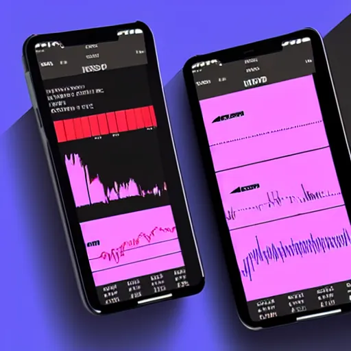 Image similar to high fidelity mockup designs for a stock trading mobile app