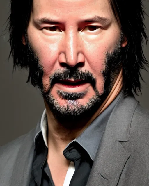 Image similar to Keanu reeves in a role of Gendalf