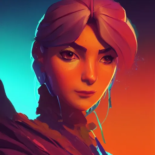 Image similar to profile portrait, maya ali mage, gloomhaven, dynamic lighting, gaudy colors, octane render aesthetic, matte painting concept art, official fanart behance hd artstation by jesper ejsing, by rhads and makoto shinkai and lois van baarle and ilya kuvshinov and rossdraws